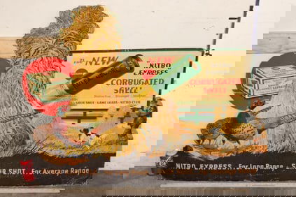 Old Original Die Cut Cardboard Kleanbore Nitro Express Advertisement