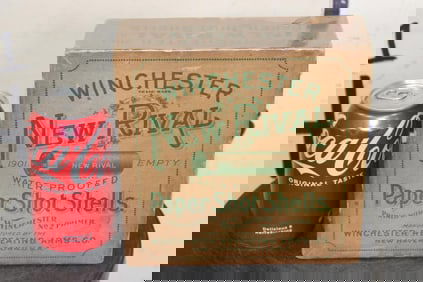 Original 1901 Winchester "New Rival" Paper Shot Shells Box