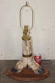 Texas LONGHORN Hoof Lamp