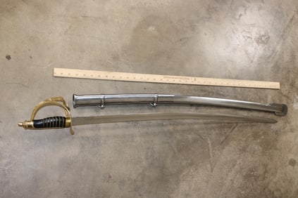 Reproduction Civil War Calvary Sabre or SWORD with a Scabbard