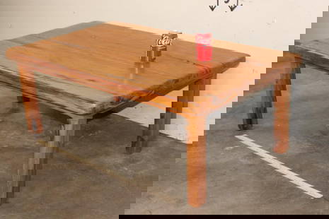 Coffee Table made with Repurposed Antique African Railwood: Beautiful Coffee Table made with Repurposed Antique African Railwood. It measures 47" Long x 27.5" Wide x 17.5" Tall. It has some minor surface scratches. COLLECTIBLE AFRICAN WOOD TABLES