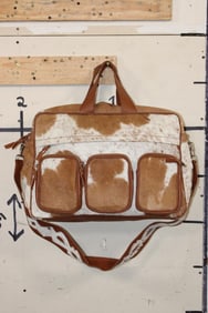 *Brand New* Cow Hide and Leather DUFFLE or TRAVEL BAG