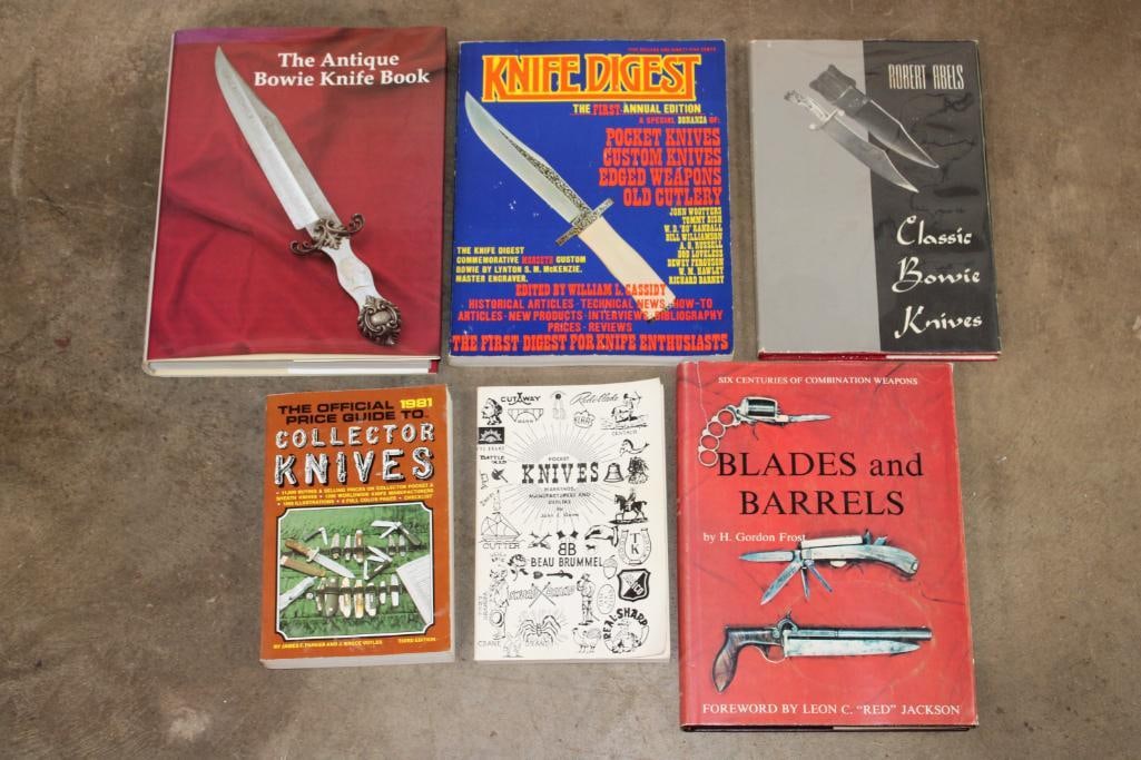 (6) BOOKS of Hunting Knives and Antique Knife Collecting Guides (ONE$) (1 of 20)