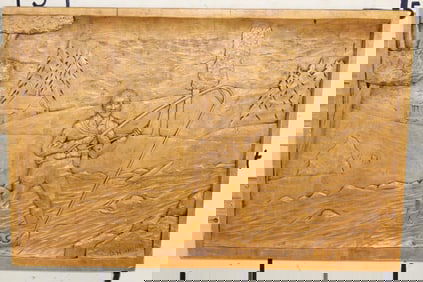 Original Hand-carved Wood Art by artist D. Heppell