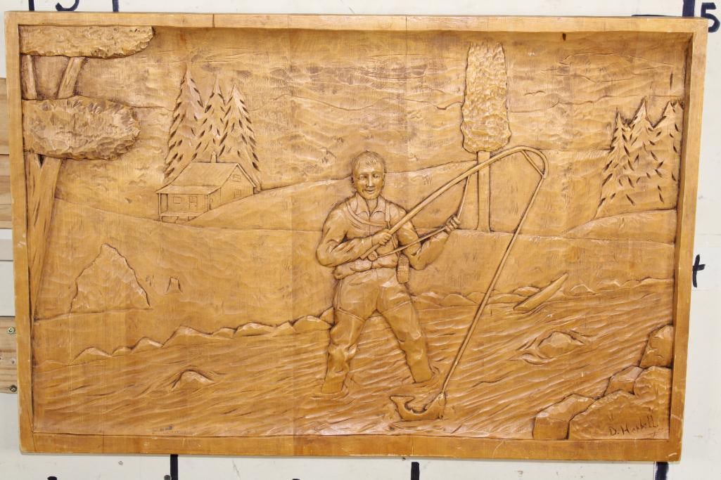 Original Hand-carved Wood Art by artist D. Heppell (1 of 8)