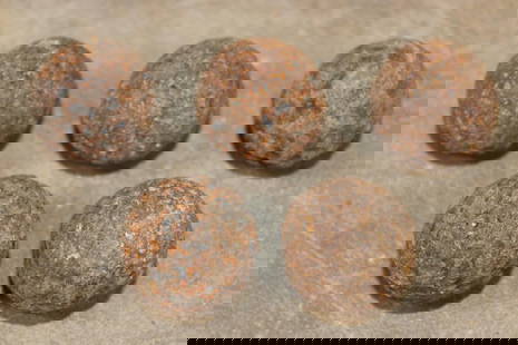 (5) Antique Civil War Era Canister Grapeshot IRON CANNON BALLS Used by the Confederate Army (ONE$): 5 Civil War Era Canister Grapeshot 1.25" Diameter IRON CANNON BALLS. These were used by the Confederate Army in&nbsp; 6-pounder field gun smoothbore&nbsp;muzzleloading Cannons. They were adopted by th