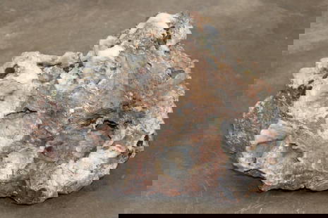 XXL 46 lb Natural CHALCEDONY with Druzy Quartz Crystal Specimen: XXL Natural CHALCEDONY with Druzy Quartz Crystal Specimen. This is a Natural and Raw Specimen. It measures 17" Long x 10" Wide x 11" Tall and Weighs 46 lbs 6 oz. Chalcedony is often associated with pr