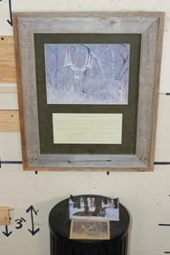 Photo Print of the famous "Kansas City Deer" Whitetail in a Wood Frame with Detailed Story Plaque