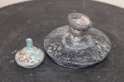 (2) Ancient ROMAN GLASS Bottles from the Roman Empire (ONE$)