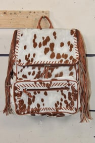 *Brand New* Cow Hide and Leather Backpack with a Laptop Compartment