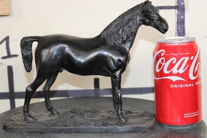Standing HORSE BRONZE after P.J. Mene, Signed in cast, Weight 3 lbs