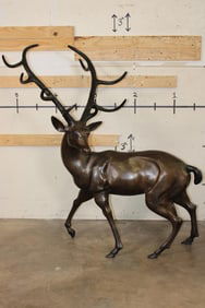 XXXL STAG Bronze Sculpture, Weith 75 lbs