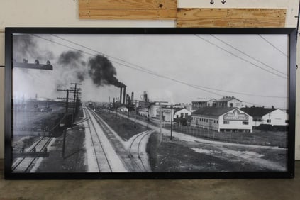 *Huge* Marathon Motor Oil Framed Photo Print from "Historic Photos of Texas Oil" by Mike Cox
