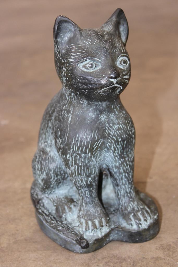 Bronze CAT Sculpture, Weight 3 lbs (1 of 6)