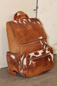 *Brand New* COW HIDE and Leather Backpack with a Laptop Compartment
