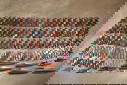 (100) *New* Damascus Steel and Carbon Steel Knives (ONE$)