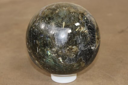 Big 9 lb Polished LABRADORITE Semi-precious Mineral Sphere
