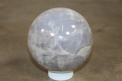 Big 6 lb SMOKEY QUARTZ Crystal Semi-precious Mineral Sphere
