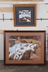 Judy Larson Print Numbered and Signed and Bev Dolittle Print "Pintos"