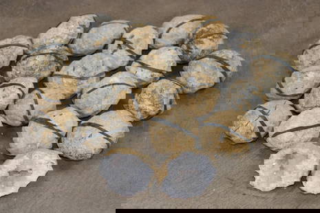 (20) Clear QUARTZ Crystal Geodes (ONE$): 20 Clear QUARTZ Crystal Geodes. Some are broken in 2 pieces and some are broken into 3 pieces. The Total Weight is 4 lbs 14 oz. (ONE$) ROCKS MINERALS FOSSILS CRYSTALS