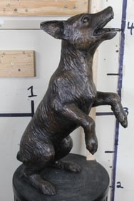 *BIG* BRONZE DOG Sculpture, Weight 12lbs