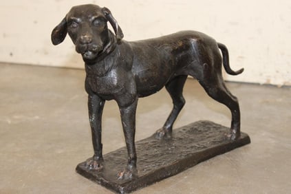 BRONZE DOG Sculpture, Weight 7 lbs