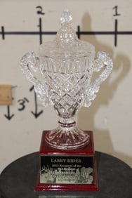 Lead Crystal 2013 S.C.I Houston "Irvin Barnhart Award for Trophy of the Year CAPE GRYSBOK"