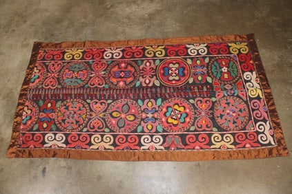 Embroidered Suzani Tribal Textile Tapestry