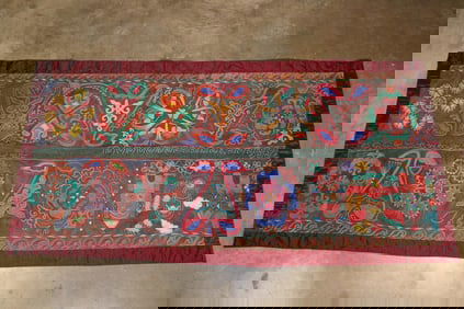 Embroidered Suzani Tribal Textile Tapestry