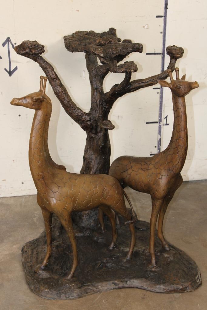 XXL Bronze GIRAFFE Table Base, Weight 102 lbs (1 of 9)