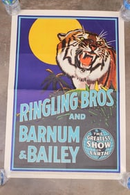 Original "Ringling Bros. Barnum and Baily" Circus Advertisement from the 1950's