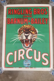Original "Ringling Bros. Barnum and Baily" Circus Advertisement from the 1950's