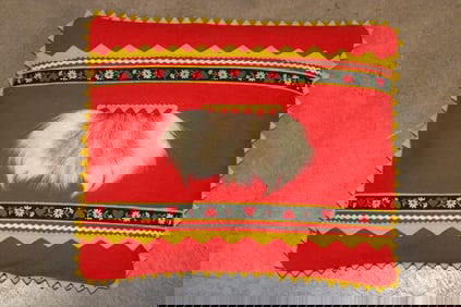 Decorative Pillow with Animal Hide