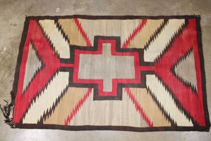 Antique Early 20th Century Hand-woven NAVAJO Rug or Blanket