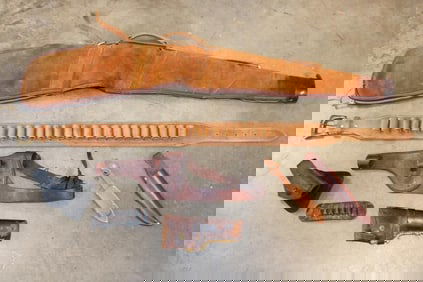 (8) Vintage Leather GUN and KNIFE ACCESSORIES (ONE$)