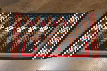Handwoven Navajo Style YEI-BE-CHAI RUG or Tapestry, Age Unknown