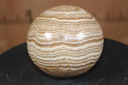 Big BANDED ARAGONITE Mineral Sphere