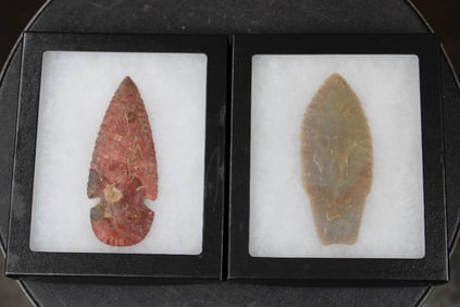 (2) Big Prehistoric Native American Spear Points or ARROWHEADS (ONE$)