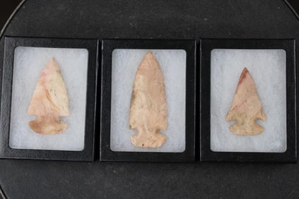 (3) Native American Dovetail ARROWHEAD Points (ONE$)