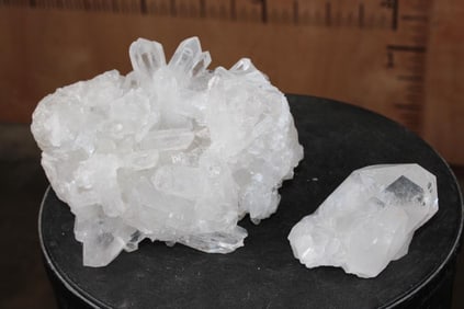 (2) Natural Clear CRYSTAL QUARTZ Specimens (ONE$)