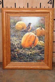 "One Last Stop" Giclee by artist Jack Paluh 2006 in a Wood Frame