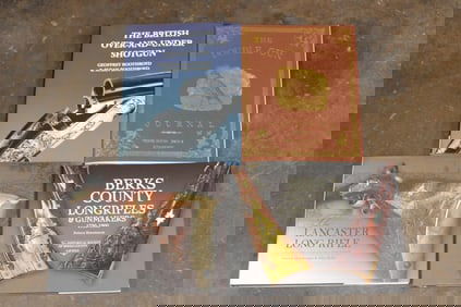 (4) Gun and Rifle BOOKS, Including (1) signed by author Patrick Hornberger (ONE$)