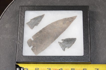 (3) Native American ARROWHEADS or Projectile Points (ONE$)