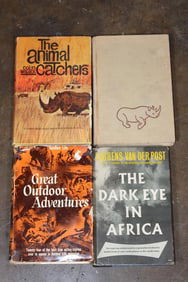 (4) Vintage African Hunting Hardback BOOKS (ONE$)