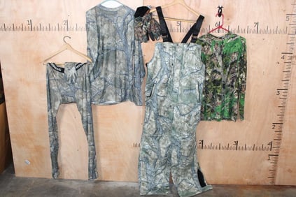(5) Pieces of Mothwing Camouflage Hunting Clothing, Size Large (ONE$)