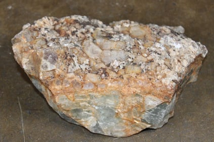 FELDSPAR in a Mineral Rock Matrix with Quartz