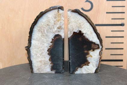 Brazilian AGATE Bookend with a Polished Surface
