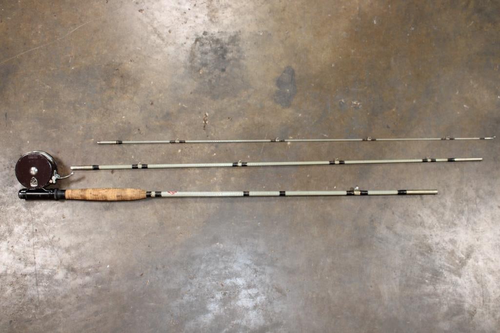 Pflueger Model 575ED 3-Piece Fly FISHING ROD and REEL (1 of 6)