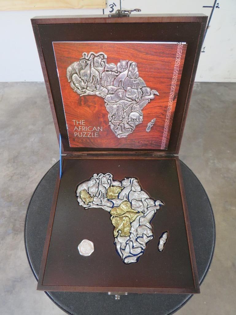 *Rare* "The African Puzzle" with Pewter and Bronze Wearable Jewelry Pieces (1 of 6)