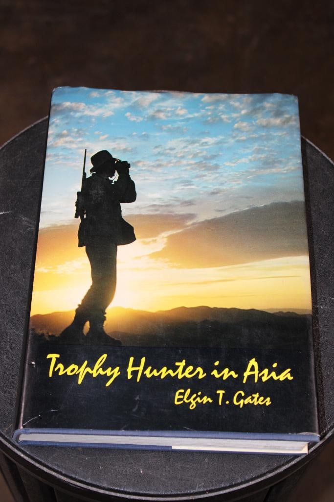 "Trophy Hunter in Asia" BOOK signed by Elgin T. Gates: "Trophy Hunter in Asia" BOOK signed by Elgin T. Gates 1971. It has been dedicated "To Robert Harper, with best personal regards. -Elgin T. Gates 12/10/71. Elgin T. Gates, already a living legend in th
